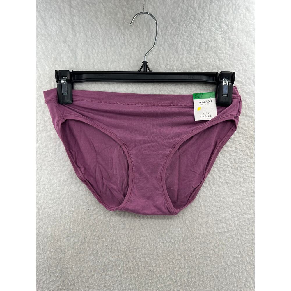 Alfani Women's Ultra Soft Bikini Grape Vine, Large - Picture 4 of 7